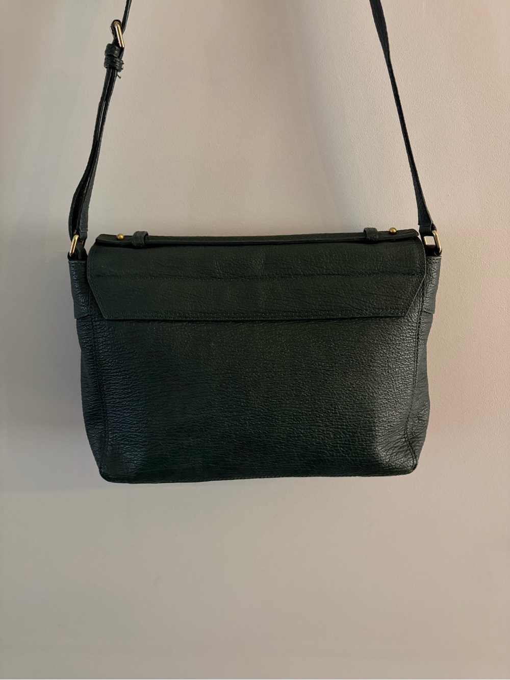 3.1 Phillip Lim Pashli Leather Messenger Satchel Bag in Green image 2